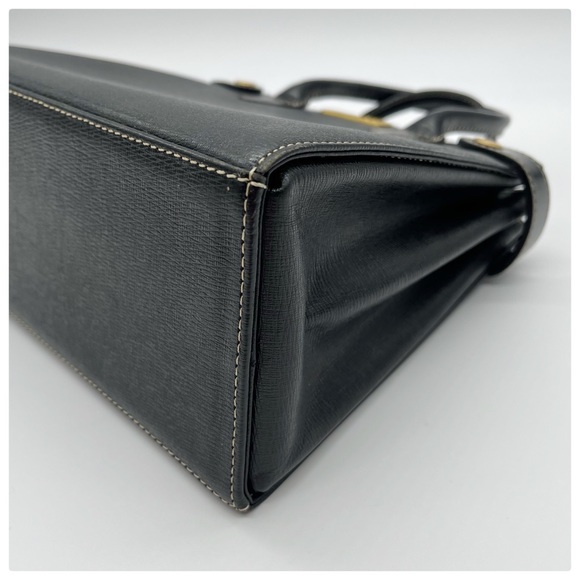 BURBERRY Leather Handbag Satchel - Picture 5 of 12